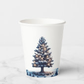 Gepersonaliseerde sneeuwpoppen papieren bekers (Achterkant)