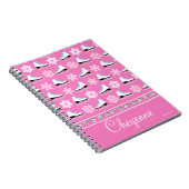 Gepersonaliseerde Sneeuwvlokken en het Patroon van Notitieboek (Rechterzijde)