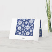 Gepersonaliseerde sneeuwvlokken Notecards Kaart (Achterkant)