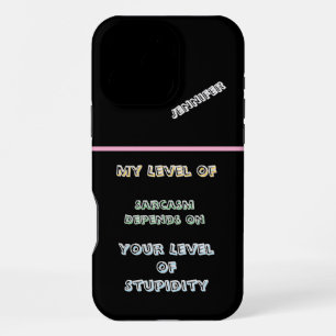 Gepersonaliseerde Snelle ontsteker met een sarcast iPhone 16 Pro Max Hoesje