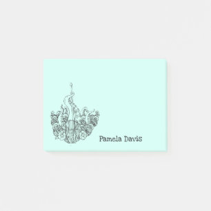 Gepersonaliseerde snijlijn Octopus Post-it® Notes
