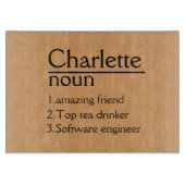 Gepersonaliseerde snijplank bruiloft Charcuterie C (Voorkant)