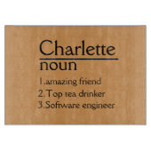 Gepersonaliseerde snijplank bruiloft Charcuterie C (Voorkant)