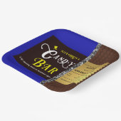 Gepersonaliseerde Snoep Bar Golden Ticket Party Papieren Bordje (Gebogen)