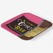 Gepersonaliseerde Snoep Bar Golden Ticket Party Papieren Bordje (Gebogen)