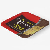 Gepersonaliseerde Snoep Bar Golden Ticket Party Papieren Bordje (Gebogen)