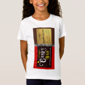 Gepersonaliseerde Snoep Bar Golden Ticket T-shirt (Voorkant)
