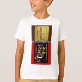 Gepersonaliseerde Snoep Bar Golden Ticket T-shirt (Voorkant)