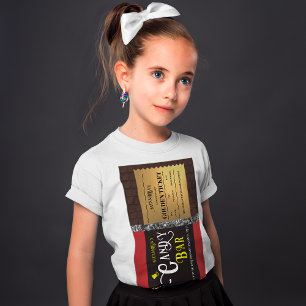 Gepersonaliseerde Snoep Bar Golden Ticket T-shirt