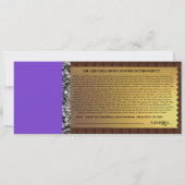 Gepersonaliseerde Snoep Bar Golden Ticket Uitnodig (Achterkant)