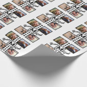 gepersonaliseerde snoep bar wrapper 4 Fotocollage Cadeaupapier (Hoek)