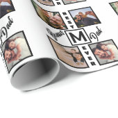 gepersonaliseerde snoep bar wrapper 4 Fotocollage Cadeaupapier (Rol Hoek)