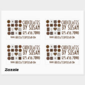 Gepersonaliseerde Snoep chocolade gemaakt door Sti Rechthoekige Sticker (Vel)