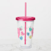 Gepersonaliseerde Snoep harttuimelaar Acryl Drinkbeker (Rechts)