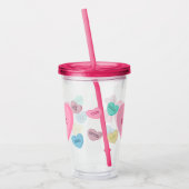 Gepersonaliseerde Snoep harttuimelaar Acryl Drinkbeker (Links)