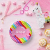 Gepersonaliseerde Snoep regenboog papier kommen (Feest)