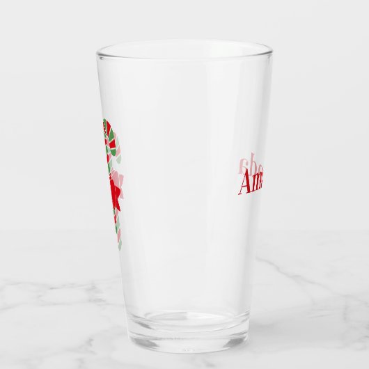 Gepersonaliseerde snoepjes voor rood en groen kers glas (Links)