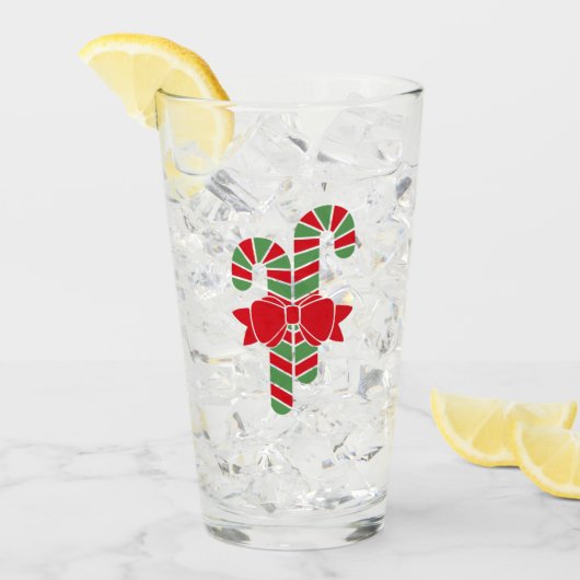 Gepersonaliseerde snoepjes voor rood en groen kers glas (Voorkant ijs)