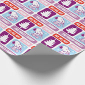 Gepersonaliseerde Snoopy Pastel Kerstmis Cadeaupapier (Hoek)