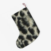 Gepersonaliseerde Snow Leopard kerstkous Kleine Kerstsok (Achterkant (Hangend))