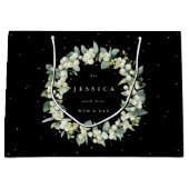 Gepersonaliseerde Snowberry + Eucalyptus Kerstmis Groot Cadeauzakje (Voorkant)