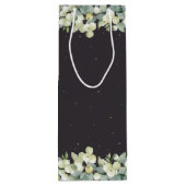 Gepersonaliseerde Snowberry + Eucalyptus Kerstmis Wijn Cadeautas (Achterkant)