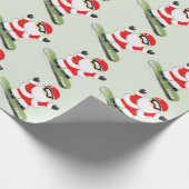 Gepersonaliseerde Snowboarden Kerstcadeau Cadeaupapier (Hoek)