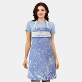 Gepersonaliseerde Snowflake Kerst Schort (Gedragen)