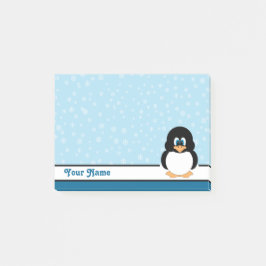 Gepersonaliseerde Snowflake Penguin Post-it® notes