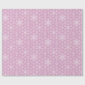 Gepersonaliseerde Snowflake ster Vakantie inpakpap Cadeaupapier (Vlak)