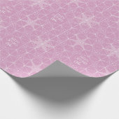 Gepersonaliseerde Snowflake ster Vakantie inpakpap Cadeaupapier (Hoek)