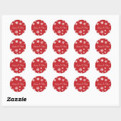 Gepersonaliseerde Snowflakes Envelop Sticker Seal (Vel)