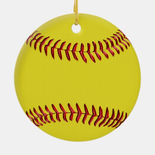 Gepersonaliseerde Snowman-kerstsoftbal-versieringe Keramisch Ornament (Achterkant)