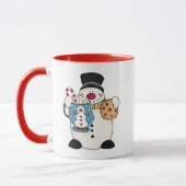 Gepersonaliseerde Snowman Mok (Links)