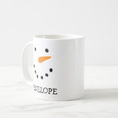 Gepersonaliseerde Snowman-Mokken Koffiemok (Voorkant links)