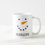 Gepersonaliseerde Snowman-Mokken Koffiemok<br><div class="desc">Gepersonaliseerde Snowman-Mokken voor één en alle anderen. Cute hot chocola mok voor kinderen.</div>