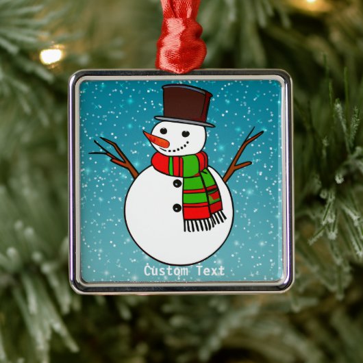 Gepersonaliseerde Snowman Ornament - Kerstcadeau (Boom)