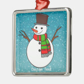 Gepersonaliseerde Snowman Ornament - Kerstcadeau (Links)
