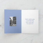 Gepersonaliseerde Snowy Aspens Verjaardag Kaart Sj (Binnen)