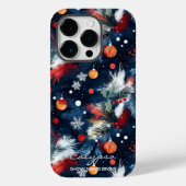 Gepersonaliseerde Snowy Nights Kerstmis Case-Mate iPhone Case (Achterkant)