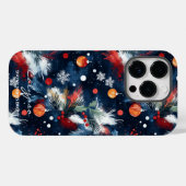 Gepersonaliseerde Snowy Nights Kerstmis Case-Mate iPhone Case (Achterkant (horizontaal))
