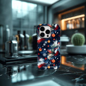 Gepersonaliseerde Snowy Nights Kerstmis Case-Mate iPhone Case