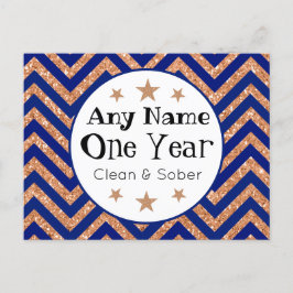 Gepersonaliseerde Sober Jubileum Kaart