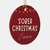 Gepersonaliseerde sobere keramisch ornament (Rechts)