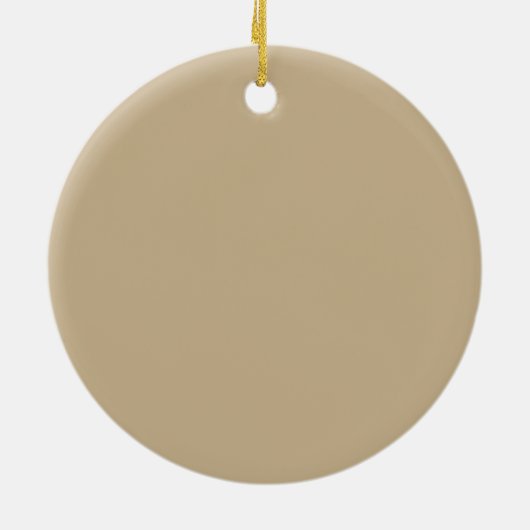 Gepersonaliseerde sobere kerst keramisch ornament (Achterkant)