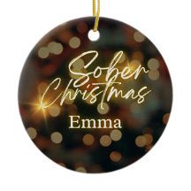 Gepersonaliseerde sobere kerst