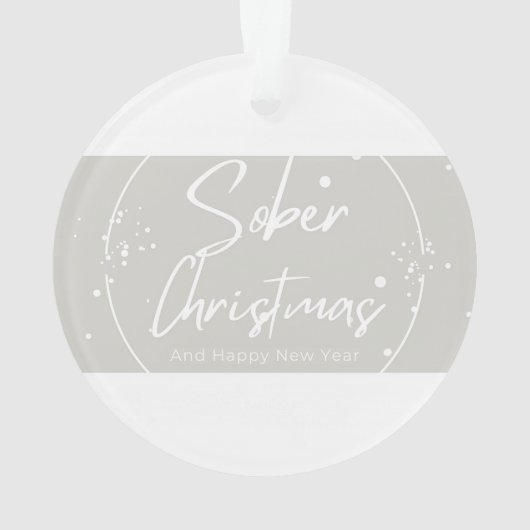 Gepersonaliseerde sobere ornament (achterkant)