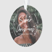 Gepersonaliseerde sobere ornament (voorkant)