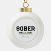 Gepersonaliseerde Sobriety Gift Recovery Ornament (Voorkant)