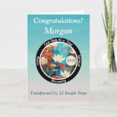 Gepersonaliseerde Sobriety Milestone Kaart (Voorkant)